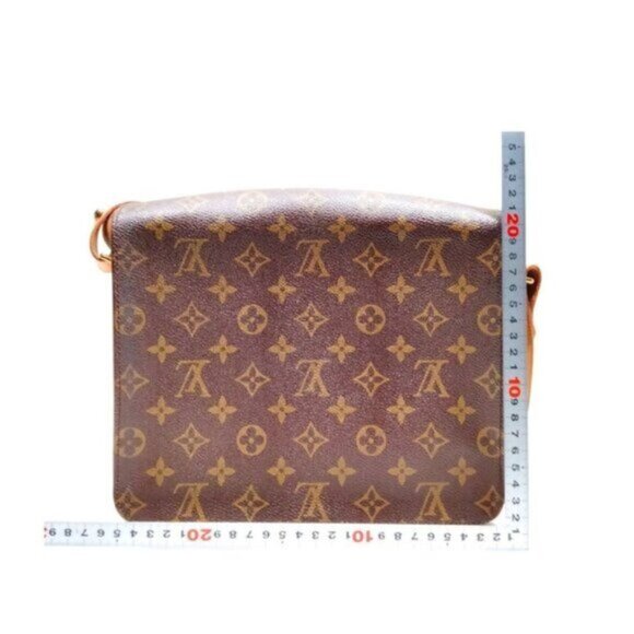 Authentic Louis Vuitton Cartouchiere GM Brown Crossbody Bag 264-092525 - Picture 2 of 9